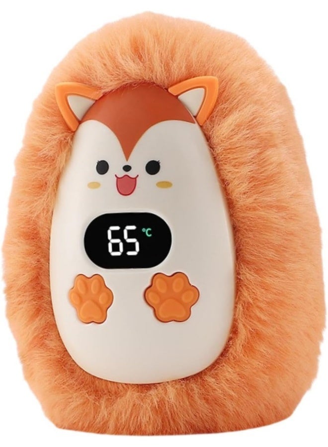 مدفأة يد كهربائية محمولة سريعة التسخين، قابلة لإعادة الشحن عبر USB، ناعمة، شتوية، صغيرة، مناسبة لصيد الأسماك والتخييم والأنشطة الخارجية، للأطفال، برتقالية - Image 2