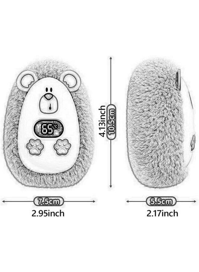 مدفأة يد كهربائية محمولة سريعة التسخين، قابلة لإعادة الشحن عبر USB، ناعمة، شتوية، صغيرة، مناسبة لصيد الأسماك والتخييم والأنشطة الخارجية، للأطفال، برتقالية - Image 3