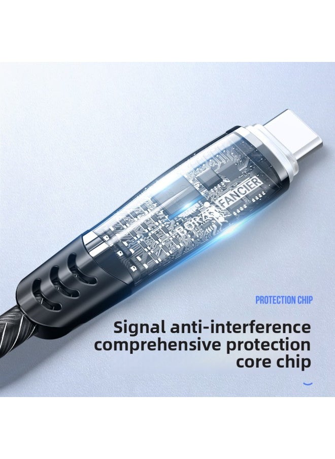 OTG Digital Audio Sound Card Live Line Charge While Using Live Audio Line Game Recording Sound Card Live Line-Color:Bf37 0.3m Tpc To Tpc+ 0.1m Tpc Female Charging  - Image 3