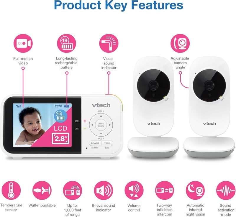 VTech VM819-2 Baby Monitor - Image 2