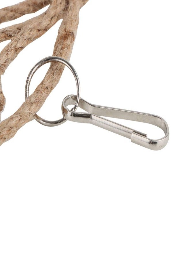 VTurboWay Bird Climbing Net, Parrot Climbing Cotton Rope Thicken Chew Toys Net Hammock Hanging Ladder Habitat for Parrot Cockatoo Cockatiel Macaw African Greys Budgies Parakeet (23.6" x 23.6") - Image 5