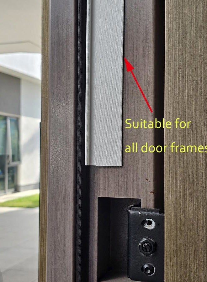Maydos Door Coner Seal, Peel and Stick Weather Stripping Gap Filler for Door Window Jambs, Light Noise Draft Stopper with Self Adhesive, 1.8in(W) × 44in(L), 4 Pack,White - Image 5