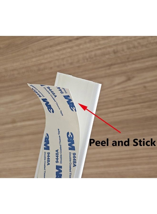 Maydos Door Coner Seal, Peel and Stick Weather Stripping Gap Filler for Door Window Jambs, Light Noise Draft Stopper with Self Adhesive, 1.8in(W) × 44in(L), 4 Pack,White - Image 3