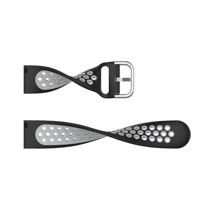 For Amazfit Gts 3 20Mm Perforated Breathable Sports Silicone Watch Band(Black) - Image 5