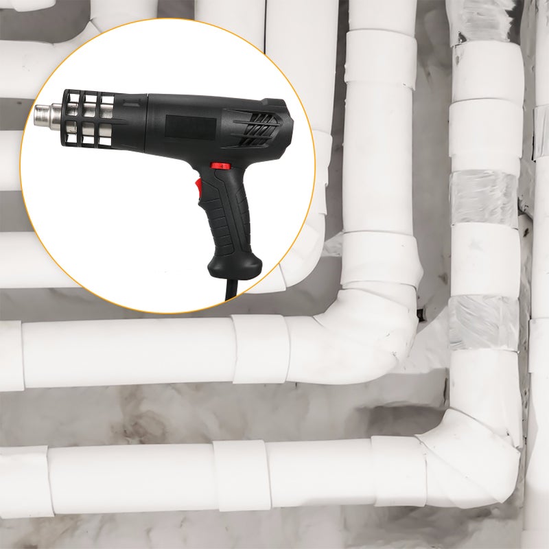 Hot Air Machine 1600-2000W Hot Air Heating Machine Kit with Dual Temperature Setting (122℉~1012℉) Fast Heating Tool with 4 Nozzles for Crafts Shrink Tubing Wrapping Stripping Paint Epoxy Resin - Image 3