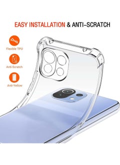 Generic Shockproof Transparent Case Compatible with Xiaomi Mi 11 Lite 4G  - Image 2