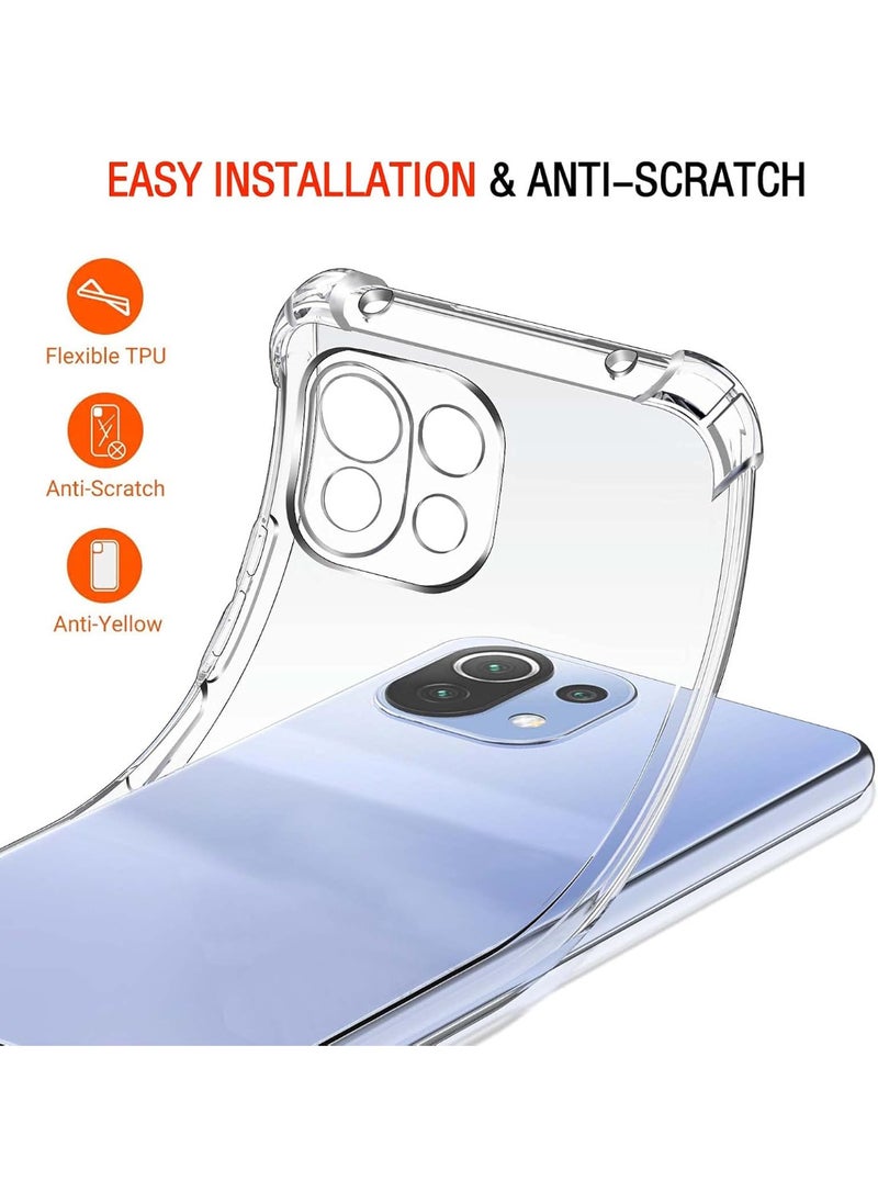 Generic - Shockproof Transparent Case Compatible with Xiaomi Mi 11 Lite 4G - Image 1