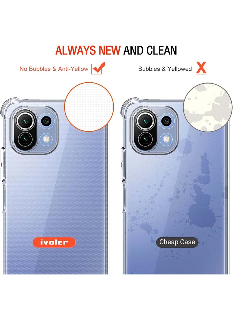 Generic - Shockproof Transparent Case Compatible with Xiaomi Mi 11 Lite 4G - Image 1