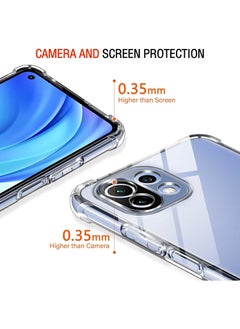 Generic Shockproof Transparent Case Compatible with Xiaomi Mi 11 Lite 4G  - Image 4