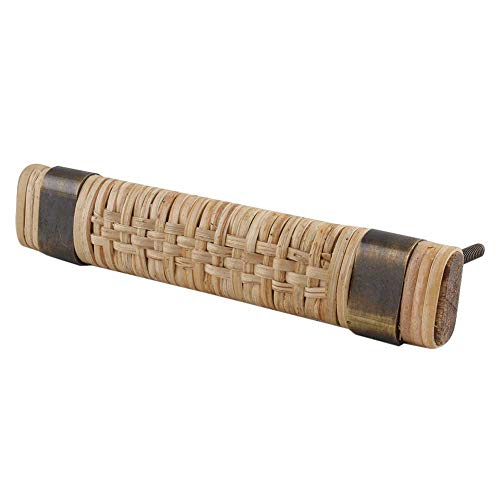 Indian-Shelf Handmade Vocalforlocal Wood Natural Rattan Door Handles Pulls (9.65 cm, Multicolor, 1 Piece) - Image 1
