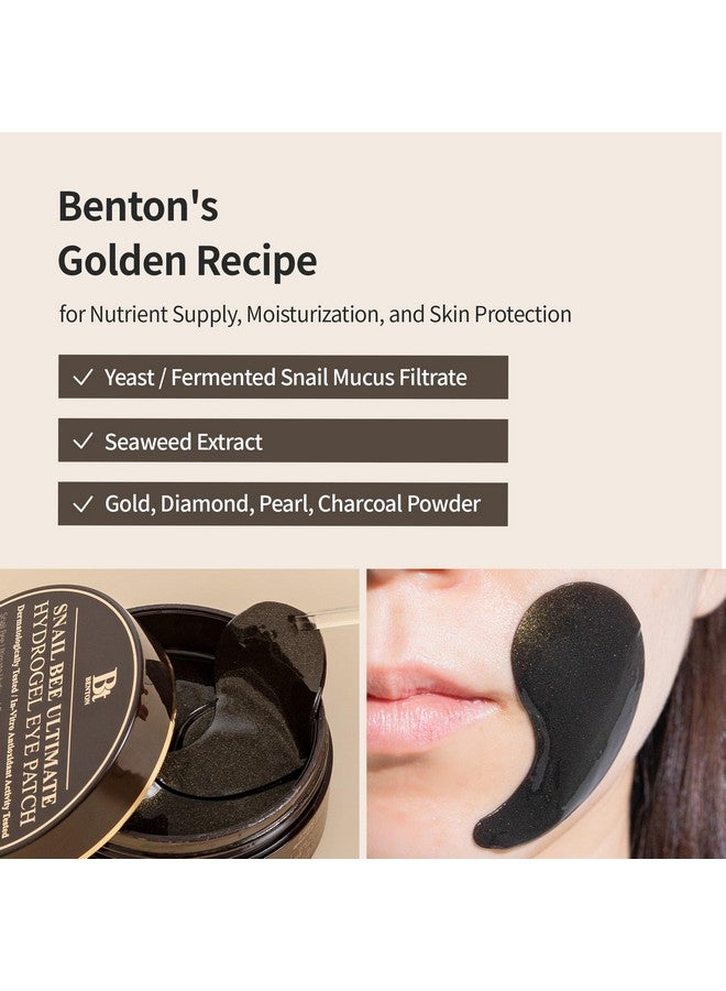 BENTON Snail Bee Ultimate Hydrogel Eye Patch (60pcs) - Hydrating Eye Patches | Snail Mucin Eye Patches | Reusable Eye Patches | Cooling Eye Patches - Image 3