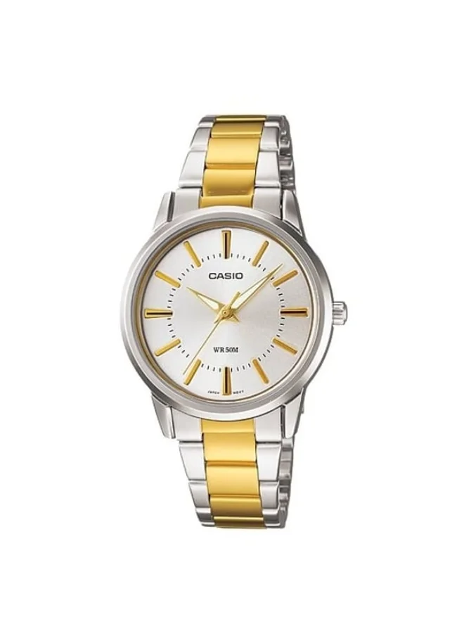 CASIO Women's Stainless Steel Analog Watch LTP-1303SG-7A - 30 mm