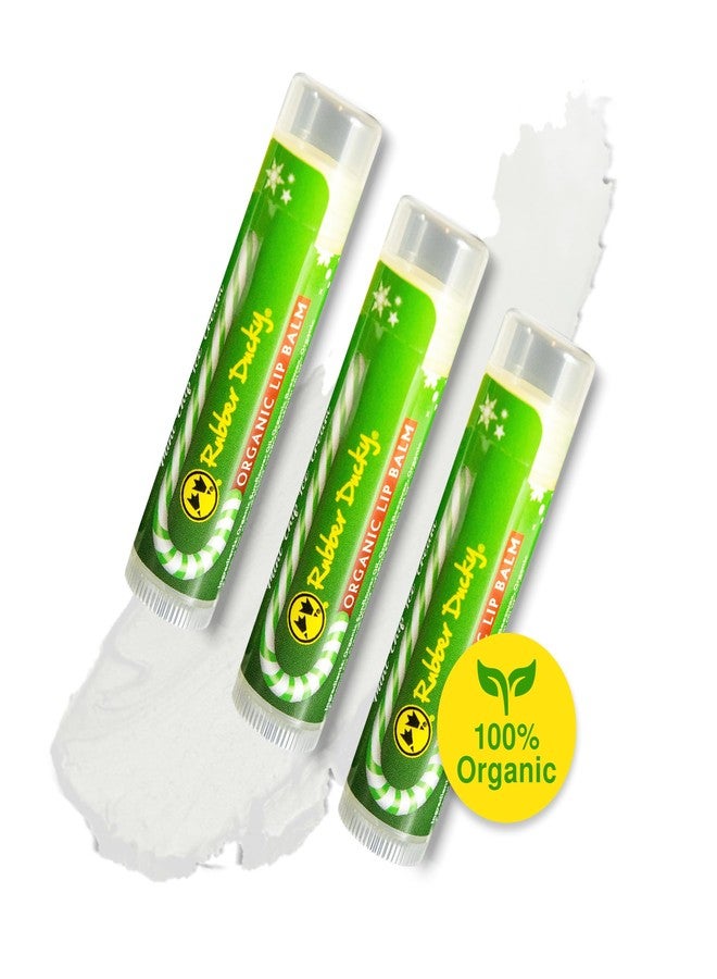 Rubber Ducky Carefree Natural Organic Lip Balm - Instant Hydration & Lip Moisturizer for Very Dry Lips - Vanilla Mint Lip Balm Flavor with Vitamin E - Vegan, Certified Organic Lip Care - 3 Pack - Image 1