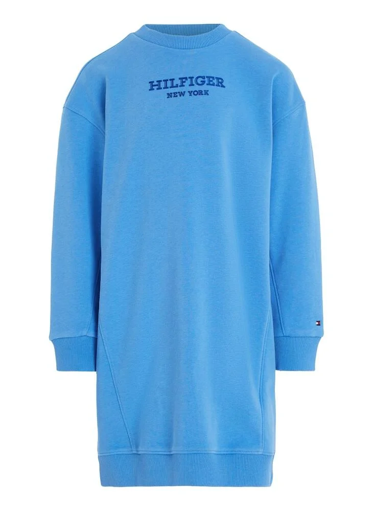 TOMMY HILFIGER Kids Logo Sweatshirt Midi Dress