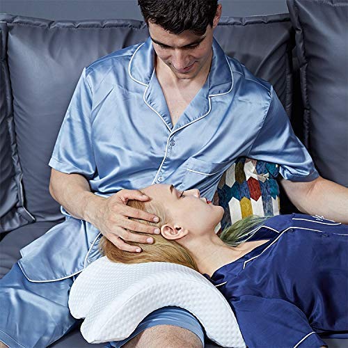 Dhruheer Standard Size Pressure Free Memory Foam Pillow for Neck Shoulder Back Support Head Arm Pillow for Sleeping - Specialty Medical Arm Protector Pillow (Standard, Memory Foam Set of 1) - Image 5
