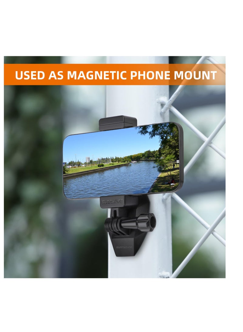 SYOSI Magnetic Base Expansion Bracket Adapter, Magnetic Mount Compatible with DJI OsmoPocket3, for Insta360 ACE PRO  - Image 3