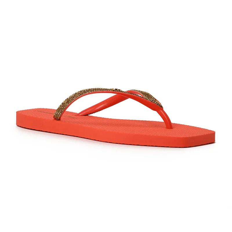 Orange Shine Flip-Flop
