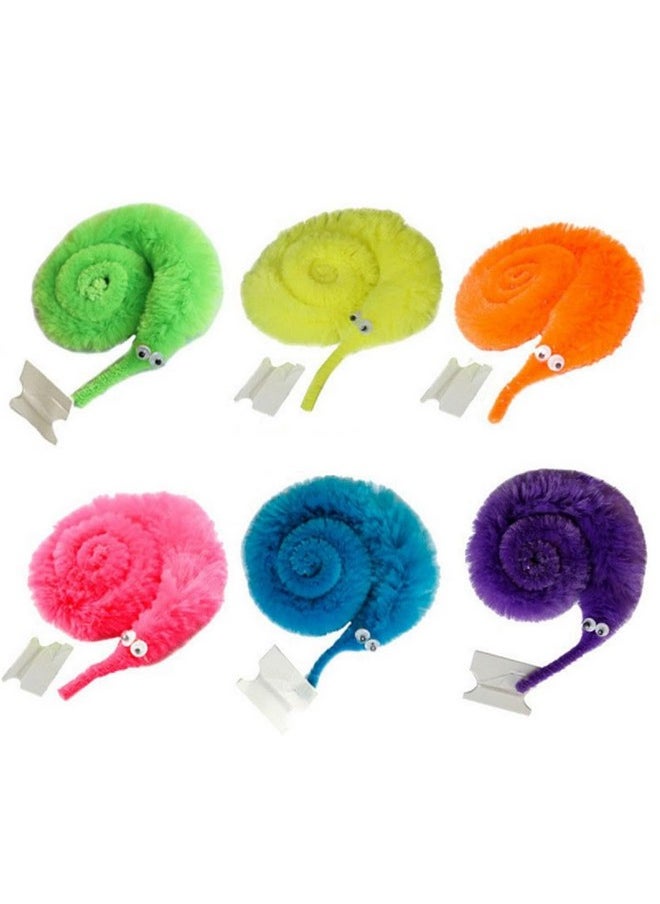 wenfeng 6 Color Magic Worm Toys,Worm On A String,Worm Trick Toys,Wiggly Twisty Fuzzy Worm For Party Supplies(12 Pcs)  - Image 1