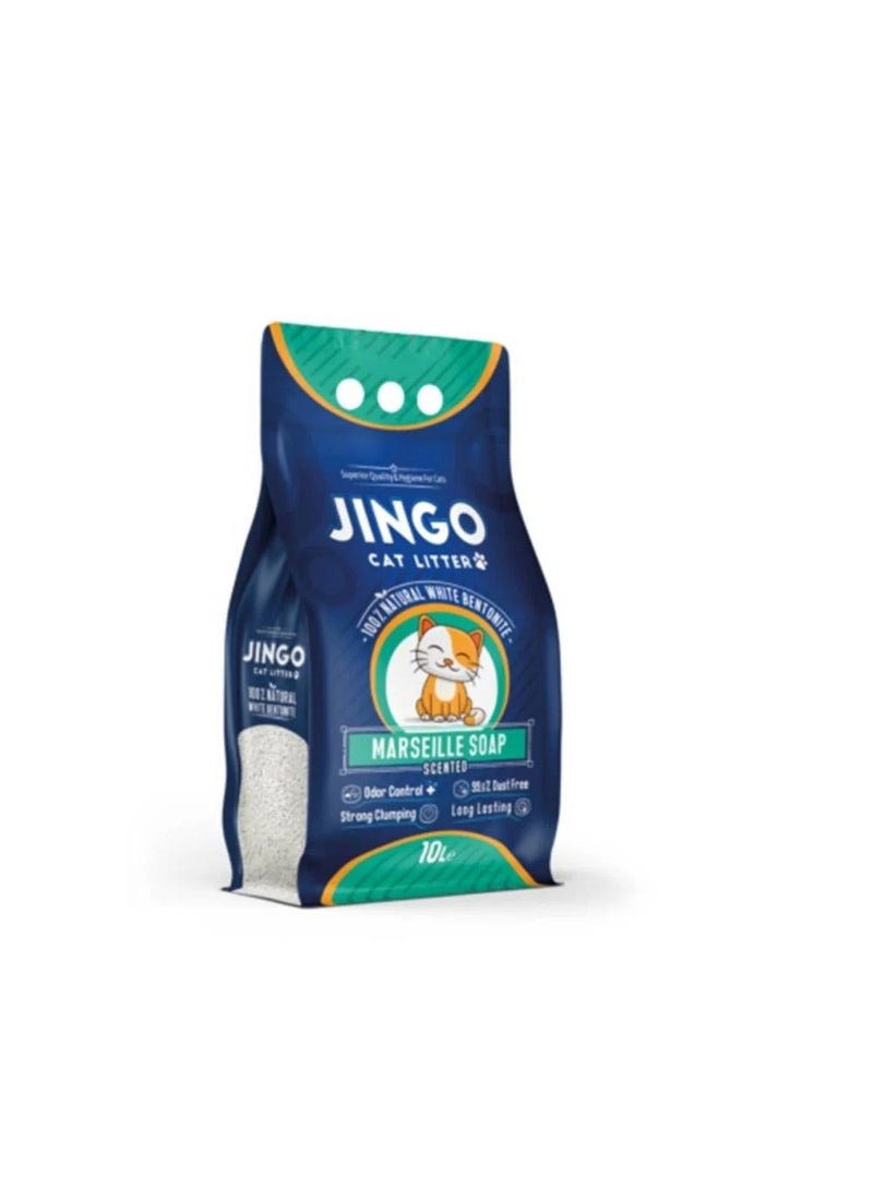 Jingo cat litter marsellie soap 10L