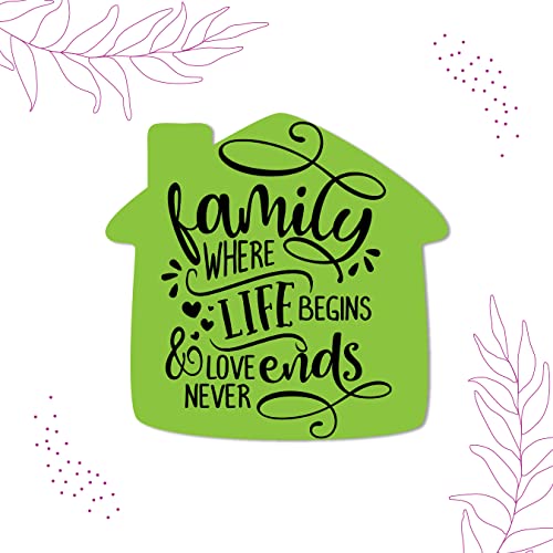 Bhai Please Family Where Life Begins & Love Never Ends Wooden Fridge Magnet - Image 3