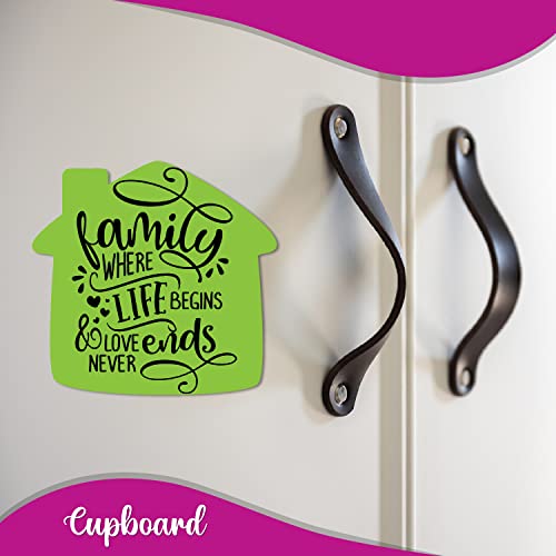 Bhai Please Family Where Life Begins & Love Never Ends Wooden Fridge Magnet - Image 2