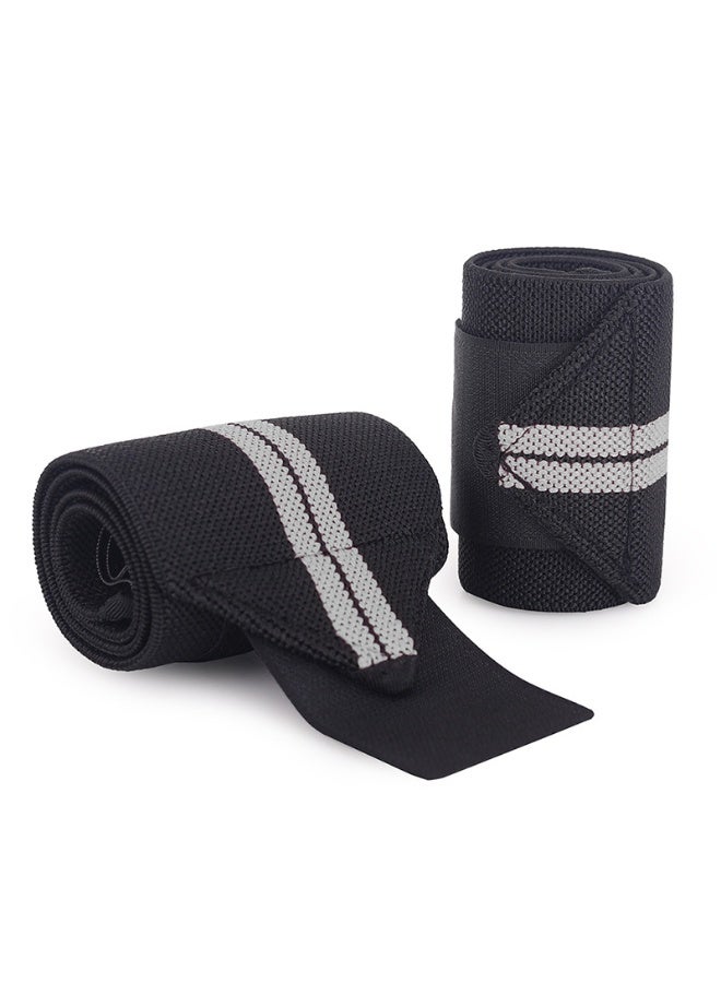 S-Quality Adjustable Compression Wrist Wraps – Elastic Support Straps for Weightlifting, Gym & Injury Prevention – Unisex Sports Wrist Bandages - Image 2