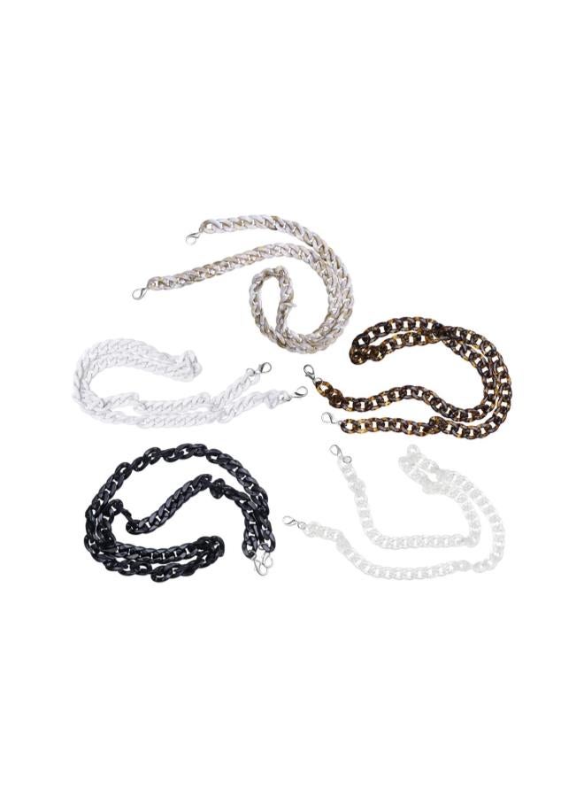klarako Acrylic Bag Chain Straps Plastic Purse Straps Replacement Shoulder Bag Chain for DIY Purse Making Repairing 120cm (Leopard)  - Image 3