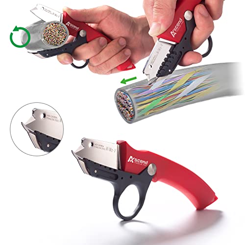 Ascend Tools 6-4/5 inch Pro Cable Insulation Jacket Removal/Slitter Knife and Wire Stripping Tool - Image 4