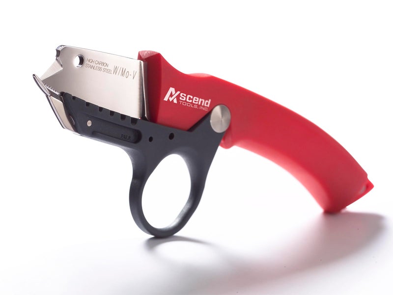 Ascend Tools 6-4/5 inch Pro Cable Insulation Jacket Removal/Slitter Knife and Wire Stripping Tool - Image 1