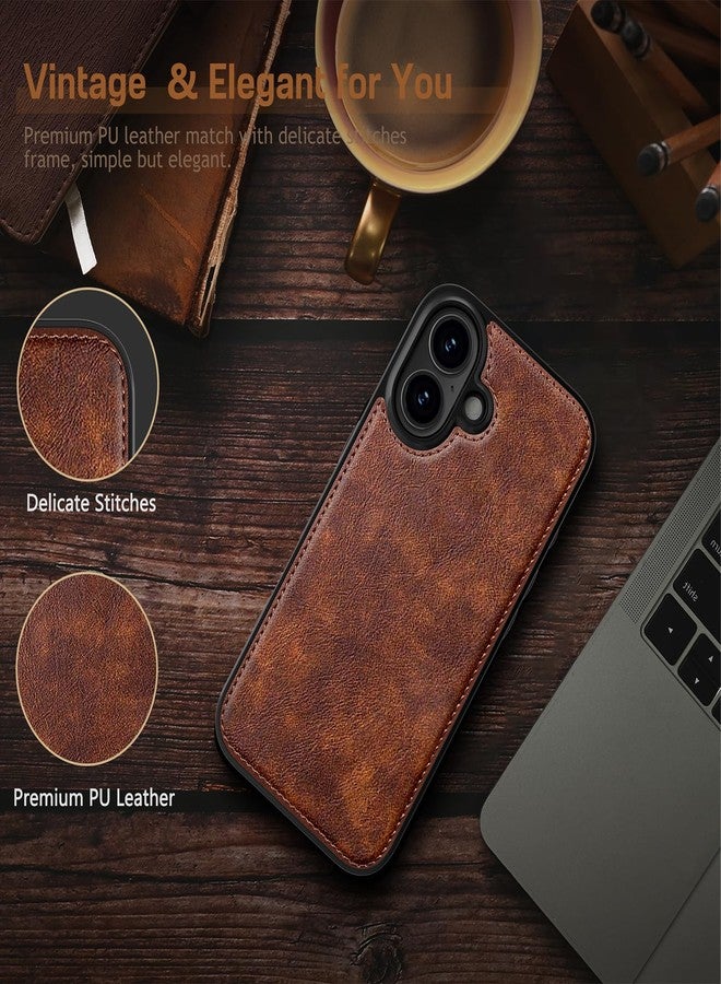LOHASIC جراب LOHASIC من الجلد لهاتف iPhone 17، متوافق مع MagSafe، تصميم أنيق وفاخر من البولي يوريثان، مانع للانزلاق، متين، مقاوم للصدمات، غطاء واقٍ للهاتف، مناسب للرجال والنساء، متوافق مع iPhone 17 (6.3 بوصة) 2025 - بني - Image 4