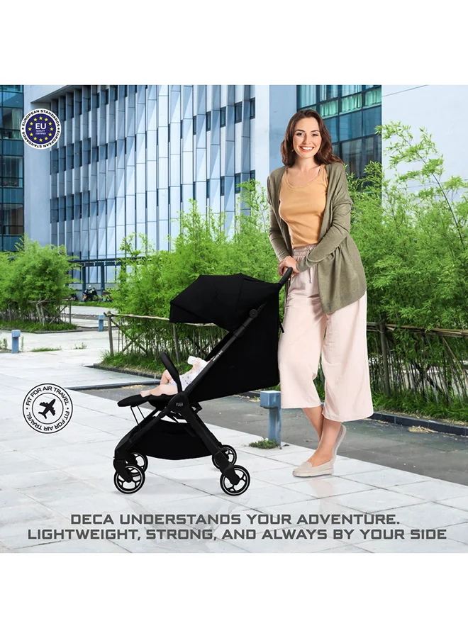 neobreez DECA Ultra-Lightweight Cabin Size Approved Compact Travel Stroller,  Foldable Toddler Kids Baby Trolley, Quick Fold Open Pushchair, Waterproof UPF 50+ Canopy, 0-4yrs,  22kg,  3yrs Warranty