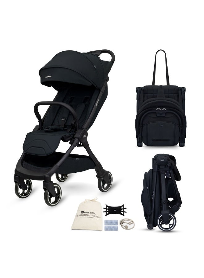 نيوبريز عربة أطفال للسفر خفيفة الوزن من دي سي إيه، معتمدة لحجم المقصورة، قابلة للطي، عربة أطفال صغيرة، عربة دفع سهلة الطي، مظلة مقاومة للماء بعامل حماية +، ضمان  سنوات - Image 1