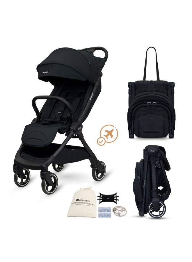 neobreez DECA Ultra-Lightweight Cabin Size Approved Compact Travel Stroller,  Foldable Toddler Kids Baby Trolley, Quick Fold Open Pushchair, Waterproof UPF 50+ Canopy, 0-4yrs,  22kg,  3yrs Warranty - Image 1