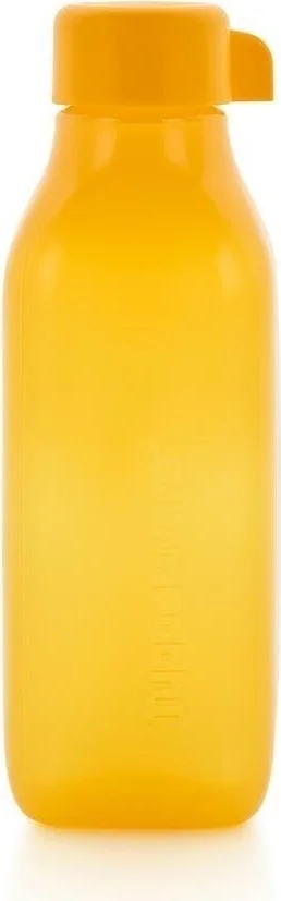 Tupperware Eco Bottle 310ML Turquoise and Square 500 ml Orange Set of 2