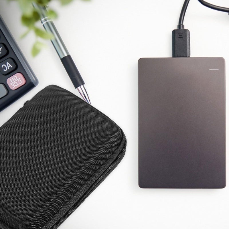 حقيبة تخزين محمولة مقاومة للصدمات من قشرة صلبة لـ SSD مقاس 14x10x4 سم باللون الأسود - Image 5