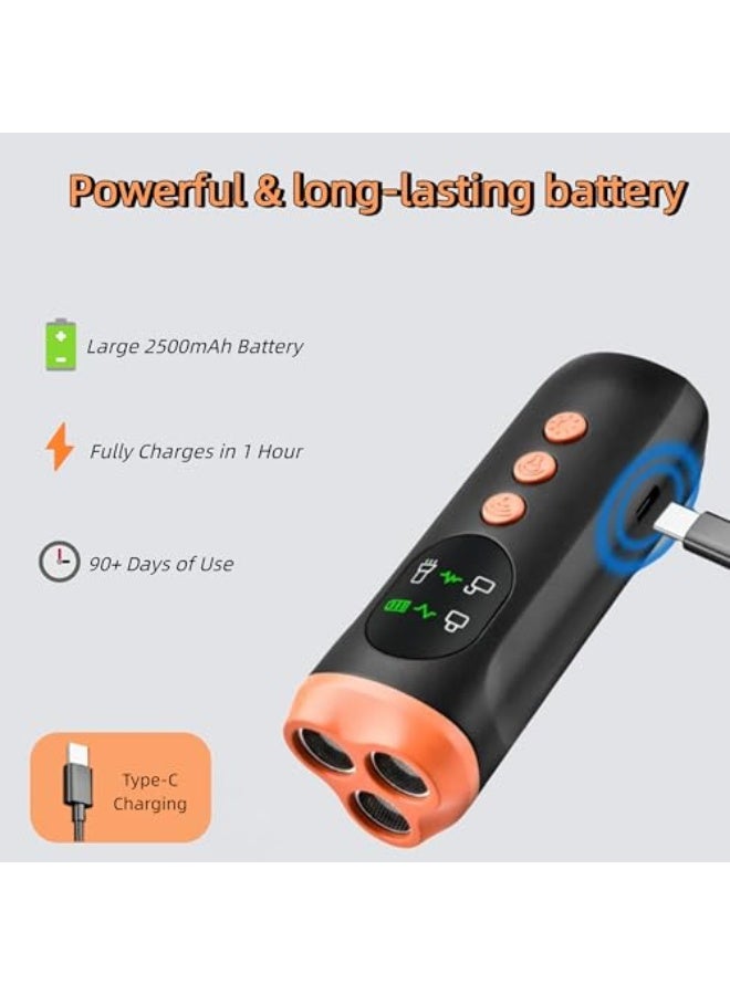 Generic CWYZA Upgraded Dog Barking Deterrent Device – 6-in-1 Ultrasonic Anti-Bark Trainer with LED Flashlight, Rechargeable & Portable, Safe and Humane Bark Control Tool for Dogs  - Image 3