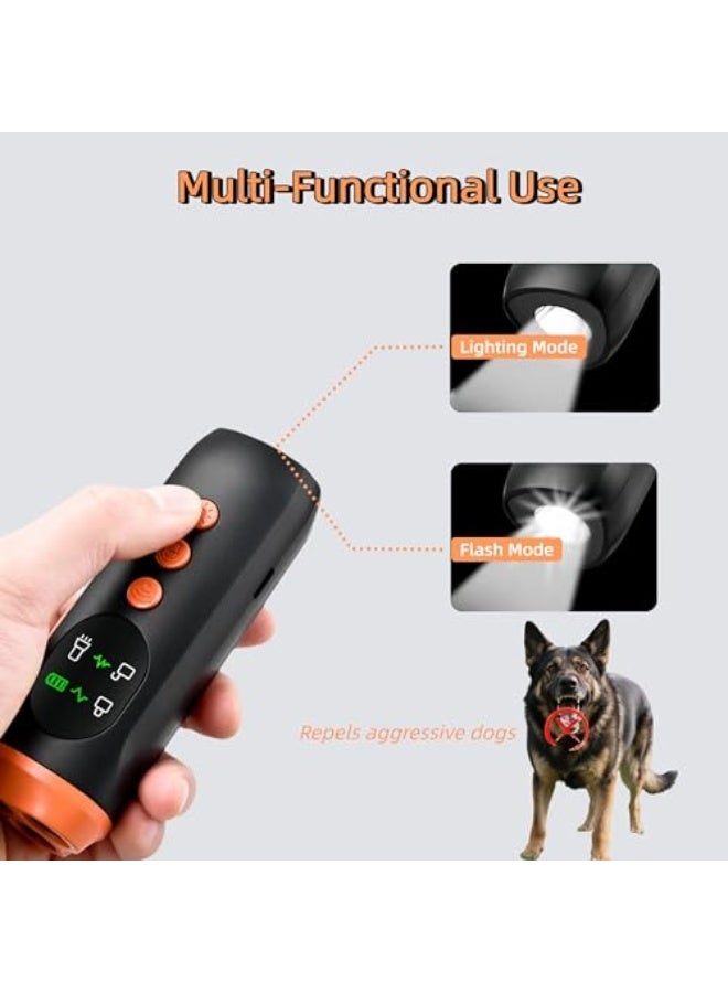Generic CWYZA Upgraded Dog Barking Deterrent Device – 6-in-1 Ultrasonic Anti-Bark Trainer with LED Flashlight, Rechargeable & Portable, Safe and Humane Bark Control Tool for Dogs  - Image 4