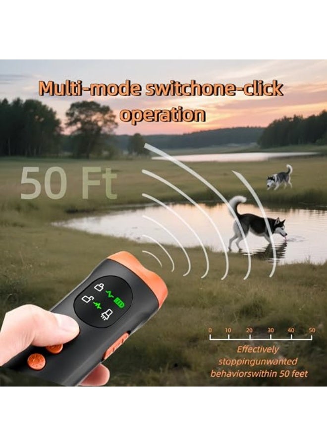 Generic CWYZA Upgraded Dog Barking Deterrent Device – 6-in-1 Ultrasonic Anti-Bark Trainer with LED Flashlight, Rechargeable & Portable, Safe and Humane Bark Control Tool for Dogs  - Image 5