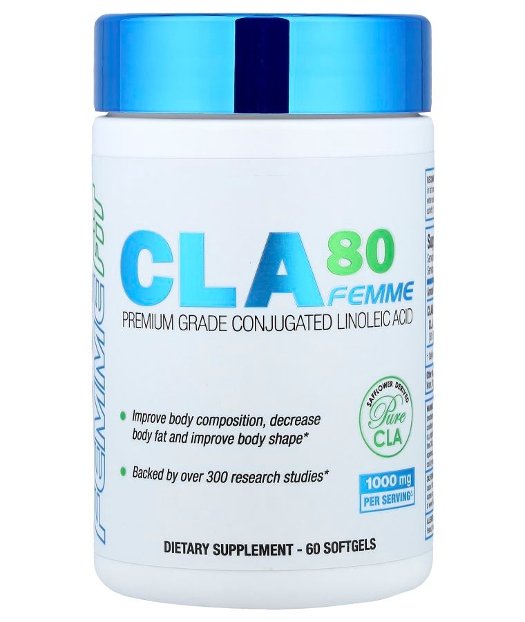 Allmax CLA80 Femme Premium Grade Conjugated Linoleic Acid 1000 mg 60 Softgels