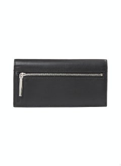 CALVIN KLEIN Women's CK Linear Large Trifold Wallet - Polyester, Black  - Image 2