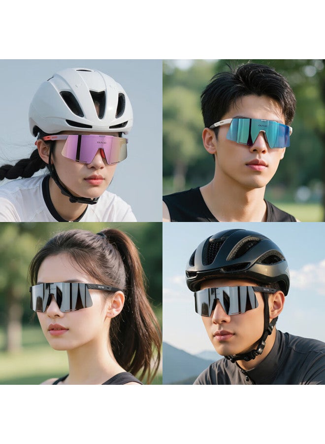 Outdo Day And Night Cycling Gl, Bicycle Goggles, Windproof Sports Sungl, New Product, 2-piece Set, 67024 Silver Film