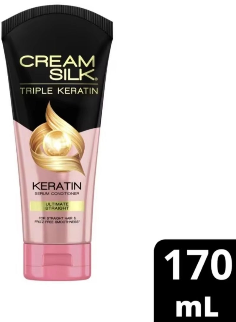 كريم سيلك بلسم كريم سيلك تريبل كيراتين ريسكيو لتصفيف الشعر بشكل مثالي 170 مل - Image 3