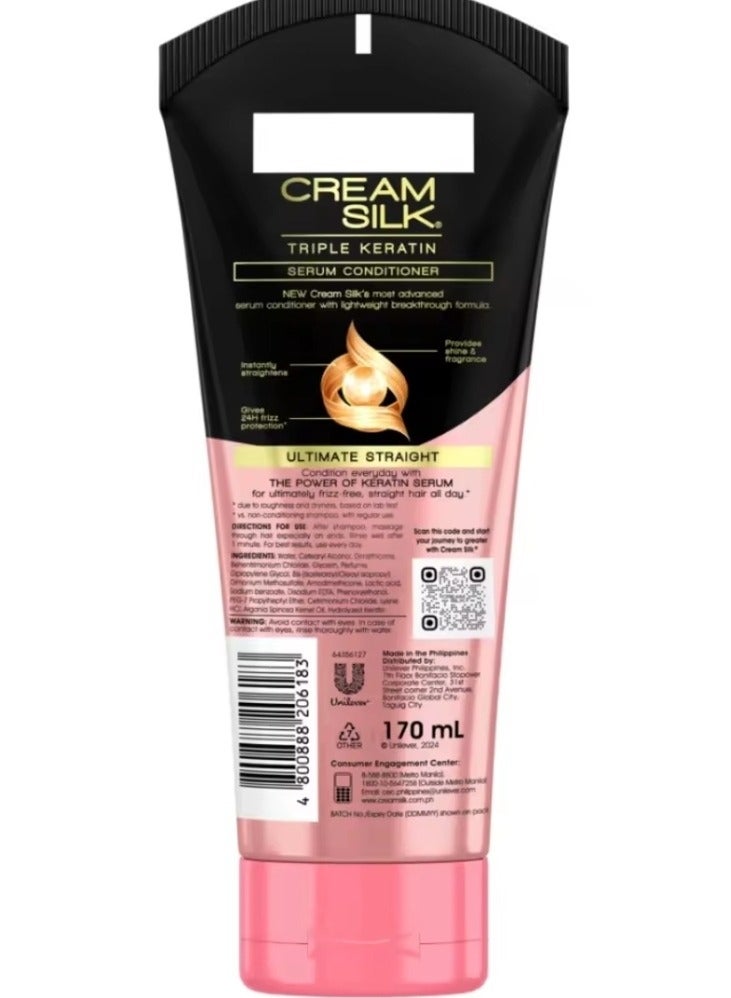 كريم سيلك بلسم كريم سيلك تريبل كيراتين ريسكيو لتصفيف الشعر بشكل مثالي 170 مل - Image 2