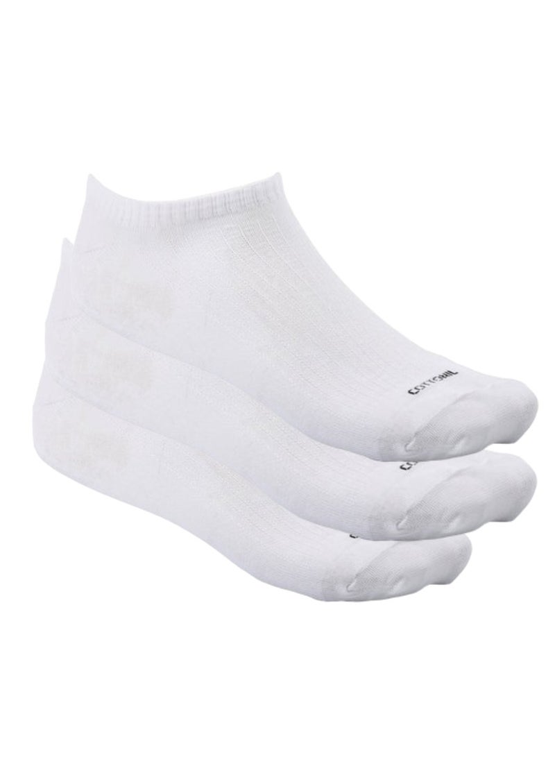 COTTONIL Ankle Socks - Bundle of 3 White Socks  - Image 1