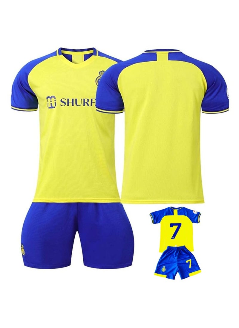 CR7 - AL Nassr Jersey|AL Nassr Football Jersey|AL Nassr Jersey Halfsleeve|AL Nassr Jersey Ronaldo|Football Ronaldo Jersey|AL Nassr Jersey 2023/2024|AL Nassr Jersey Set|AL Nassr Jersey With Shorts - Image 1