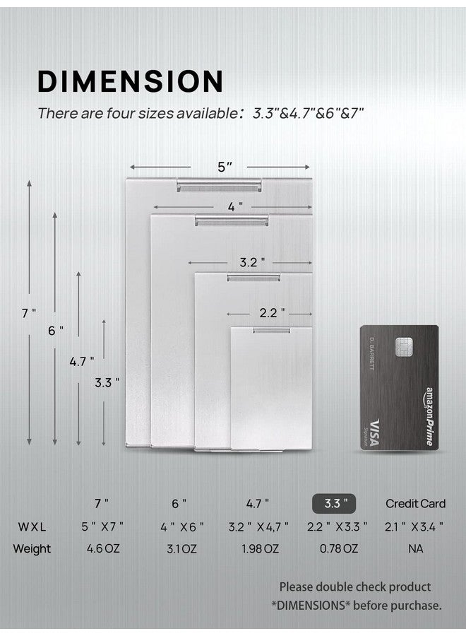 MIRRORNOVA Portable Folding Mirror Ultraslim Durable Makeup Tabletop Mirror For Travel With Aluminum Shell Mini Size 3.3'' - Image 2