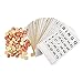 SEETOOOGAMES Vintage Wooden Bingo Game Set120 Bingo Number Cards and 75 Chess - Image 2