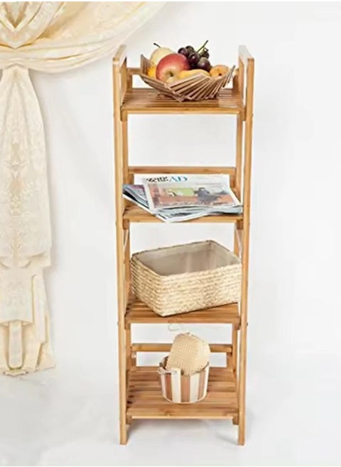 Long wooden display unit with 3 shelves 115*30*30