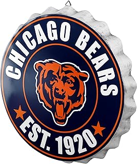 FOCO FOCO Chicago Bears NFL Bottle Cap Wall Sign  - Image 1