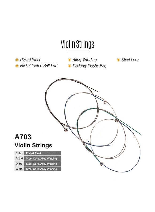 NIBEMINENT 4-Piece Violin Strings - Image 3